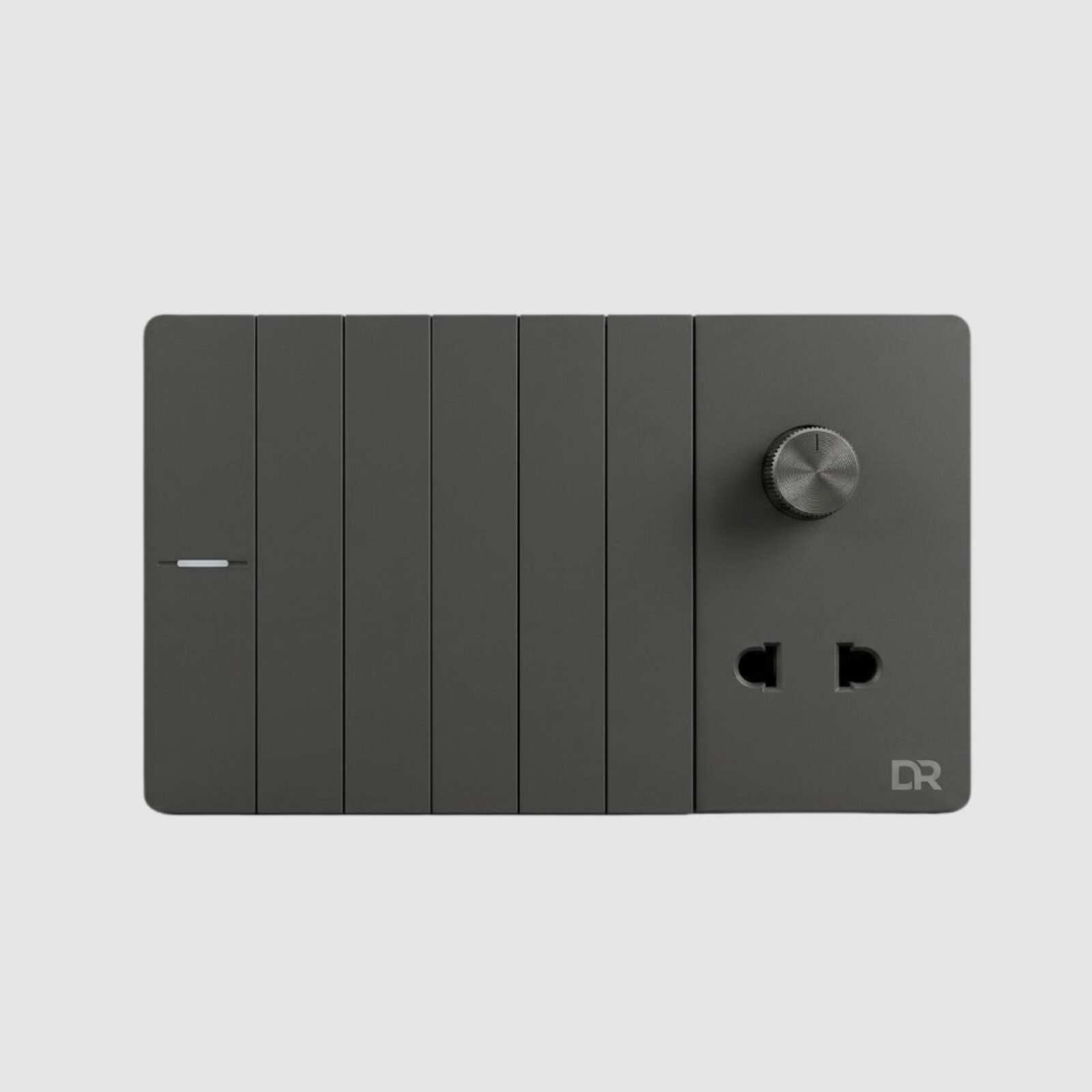 117 Platinum Mist - 6+1 Dimmer Switch Sockets - Image 1