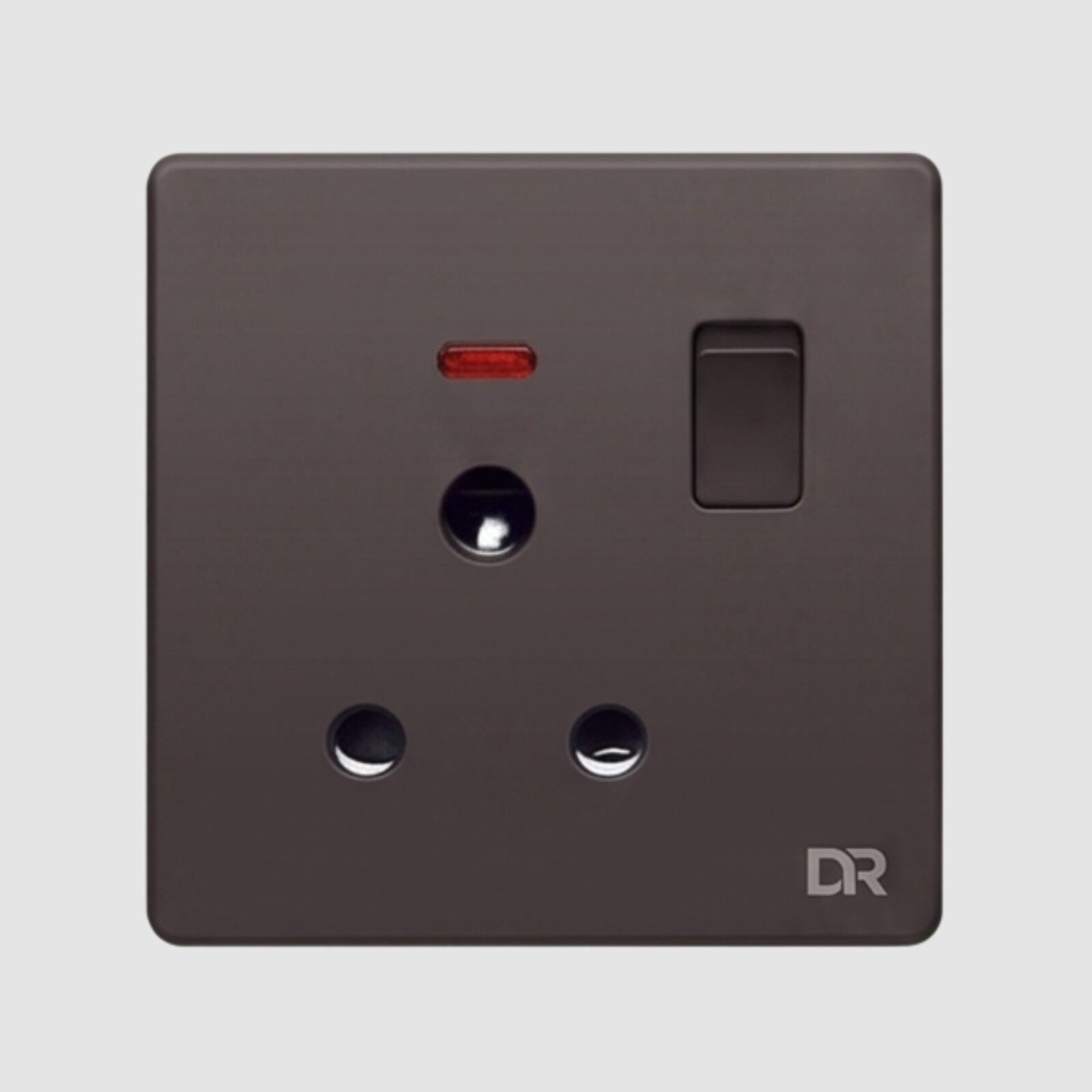 128 Rich Brown - Power Plug Switch Socket - Image 1