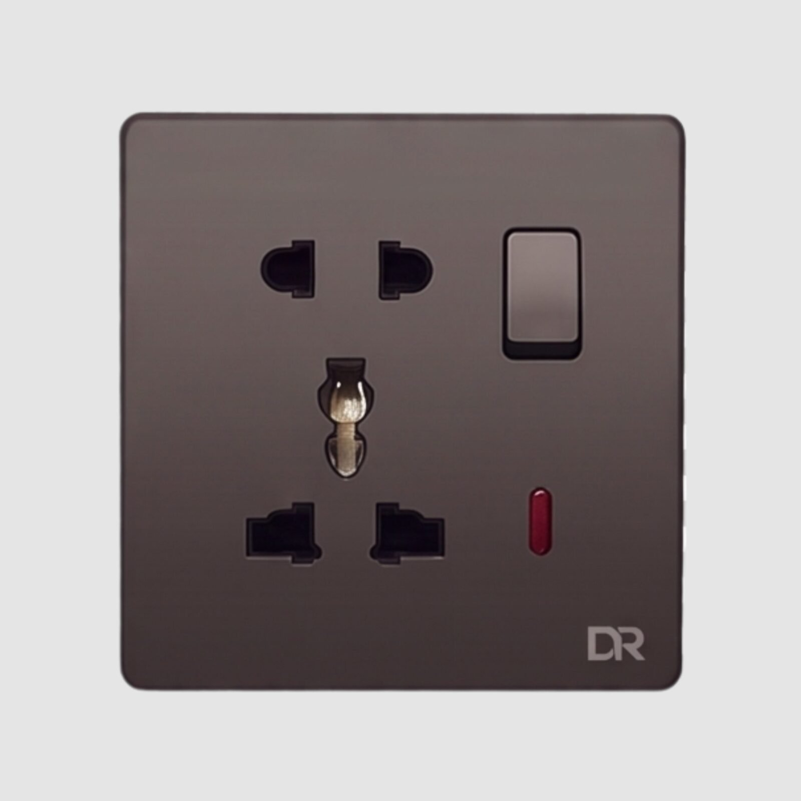 129 Rich Brown -Single Multi Switch Socket - Image 1