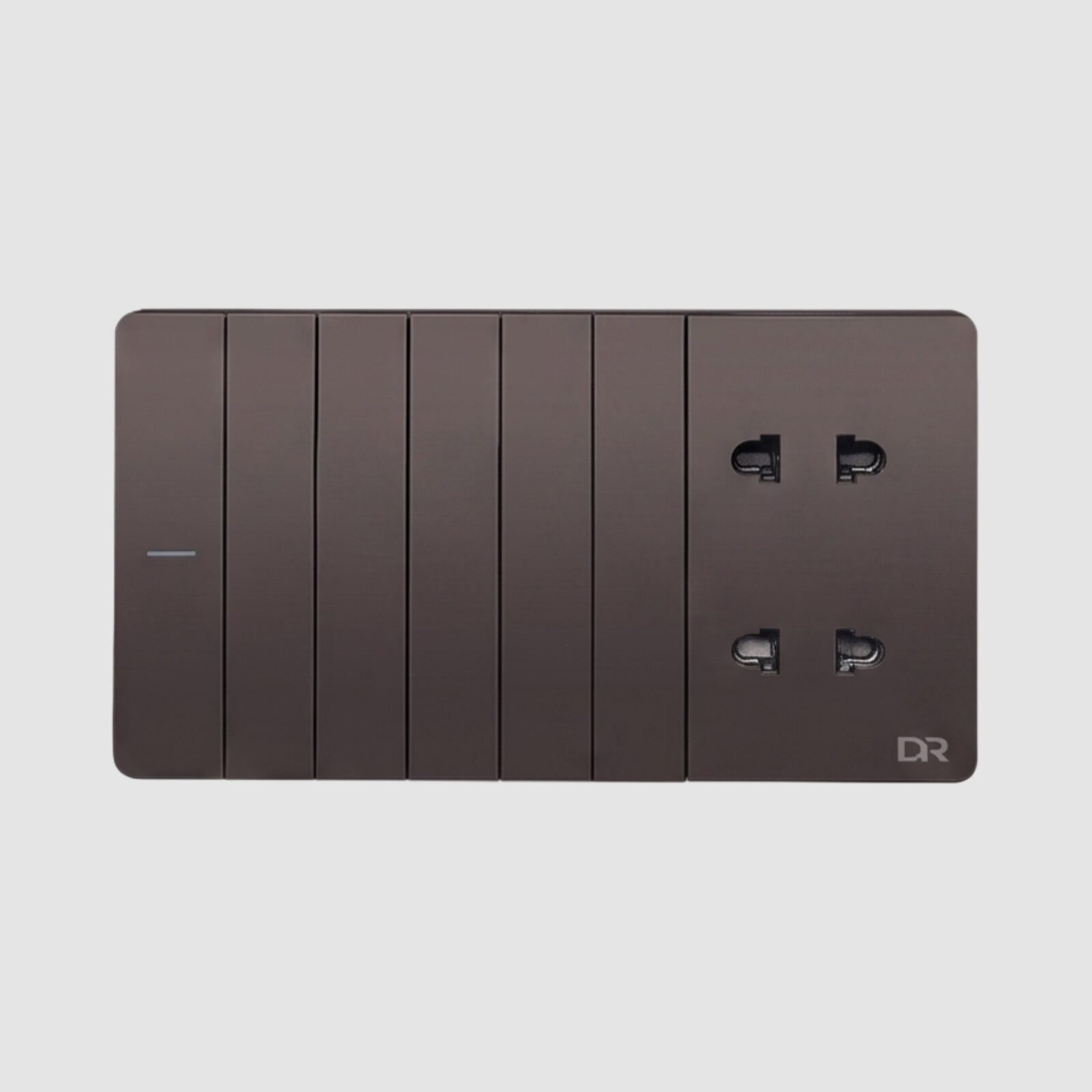 138 Rich Brown - 6+2 Switch Sockets - Image 1
