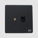 Shadow Pearl - Single T.V & Data Sockets