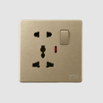 Champagne - Single Multi Switch Socket