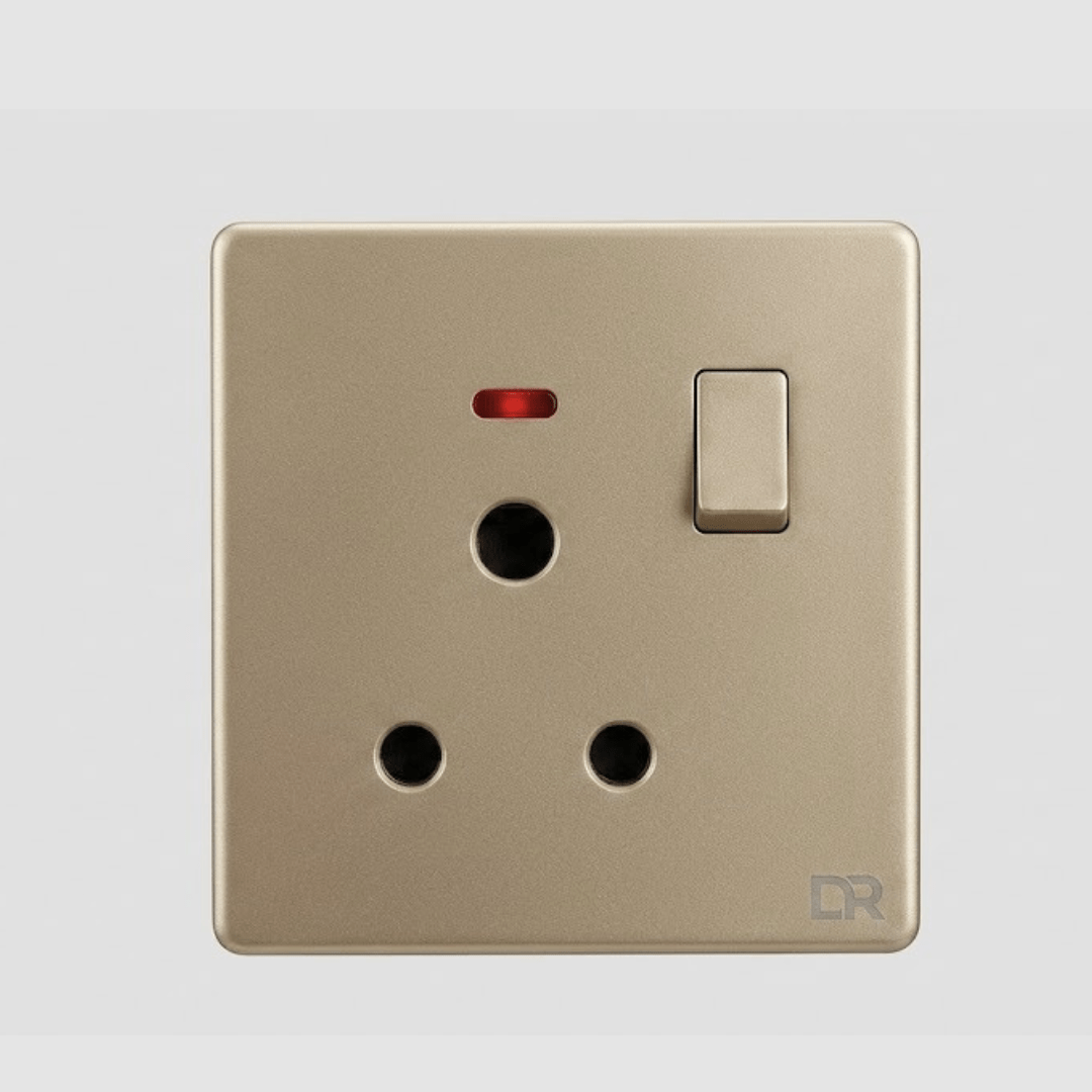 244 Champagne - Power Plug Switch Socket - Image 1