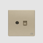 Champagne -  Single T.V & Data Socket
