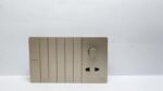 Champagne - 6+1 Dimmer Switch Sockets - Image 2