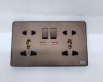 Rich Brown -Double Multi Switch  Sockets - Image 2
