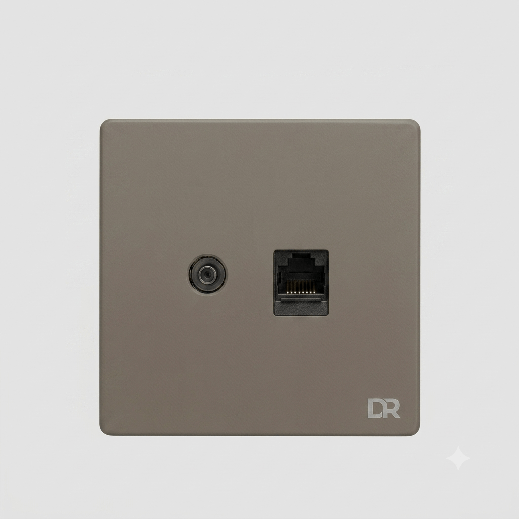 11 Imperial Rose - Single T.V & Data Sockets - Image 1