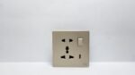 Champagne - Single Multi Switch Socket - Image 2