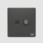 Platinum Mist -  Single T.V & Data Sockets