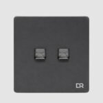 Platinum Mist - Double Telephone Sockets