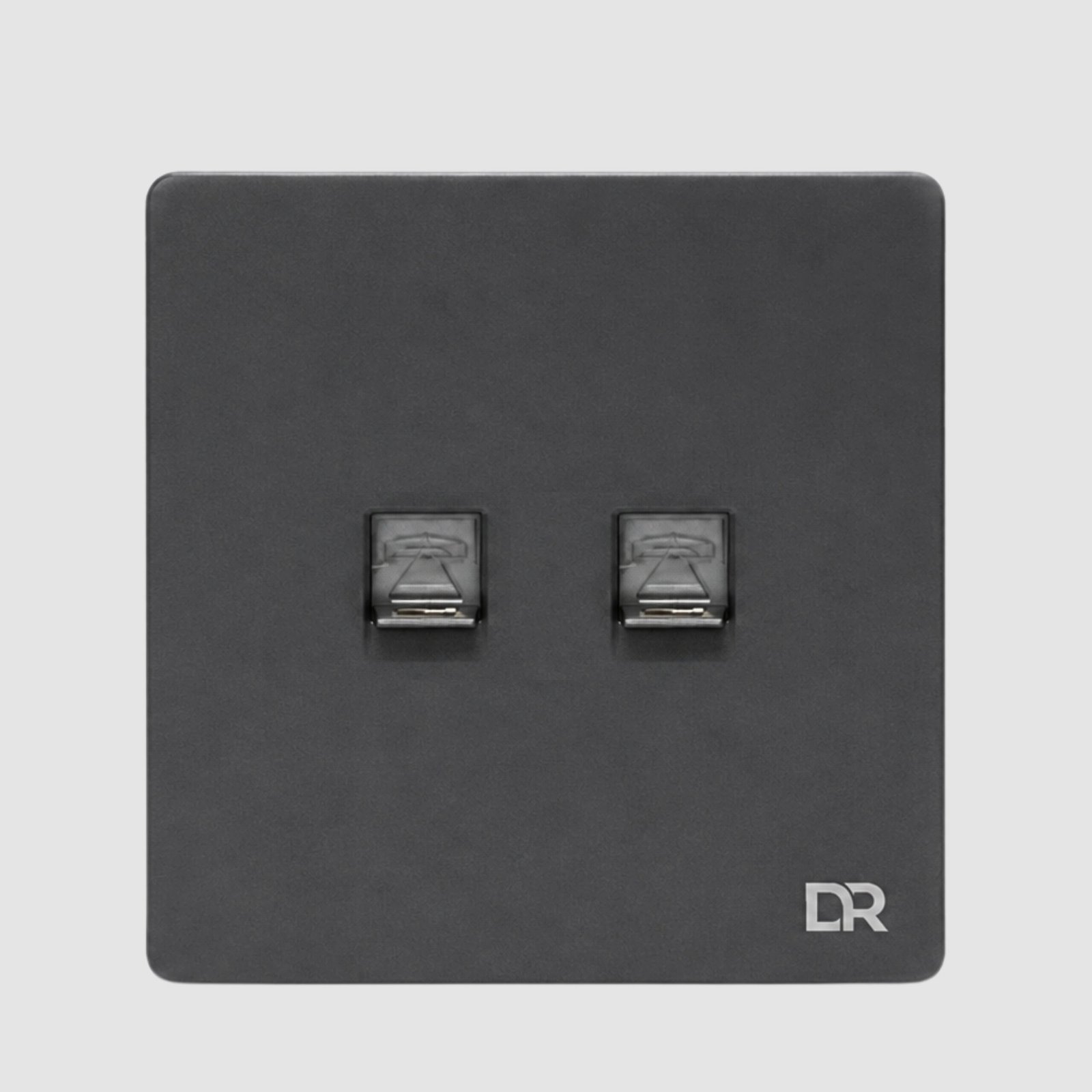 3 Platinum Mist - Double Telephone Sockets - Image 1