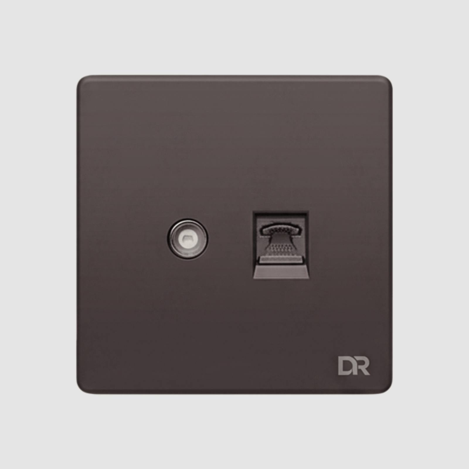 Untitled (1080 x 1080 px) (6) Rich Brown - Single T.V & Data Sockets - Image 1