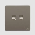 Imperial Rose - Double Telephone Switch Sockets