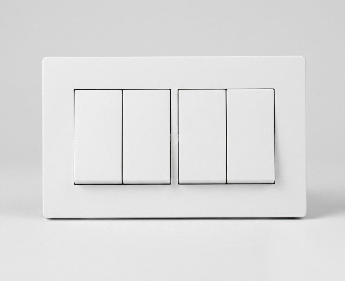 1 VIVACE - 4 Gang 1 way Switch - Image 1