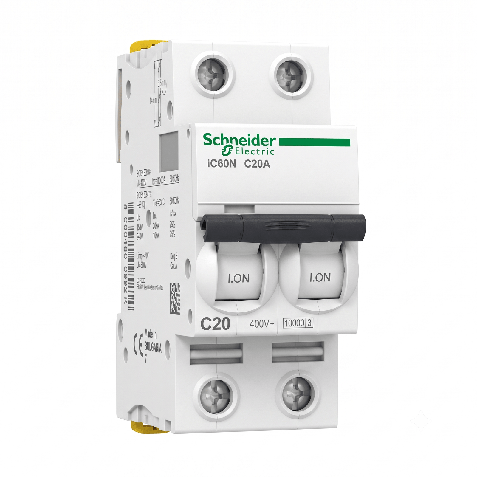 (1) Schneider 2 Pole 20Amp - Image 1