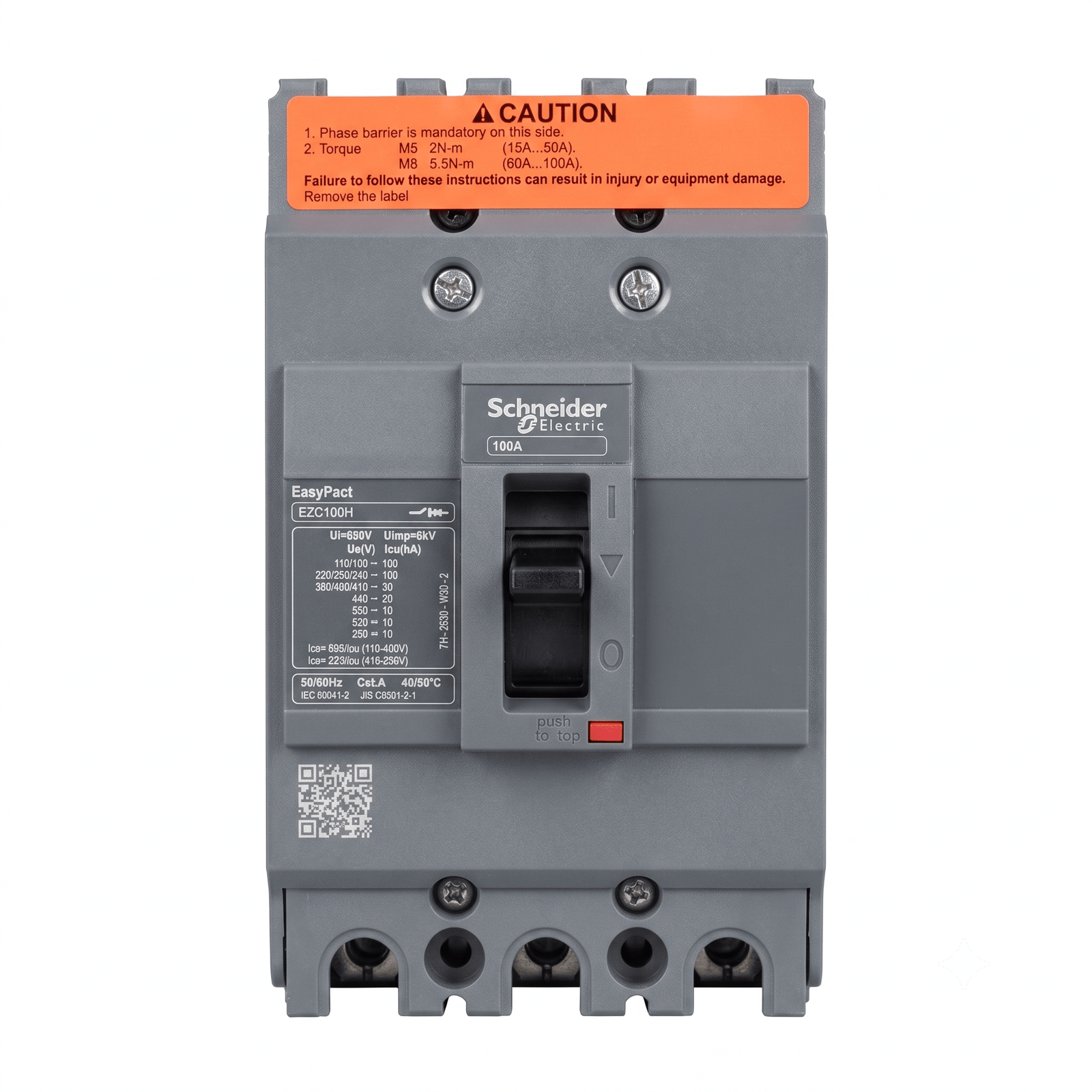 (1) Schneider MCCB 3 Pole 100Amp - Image 1