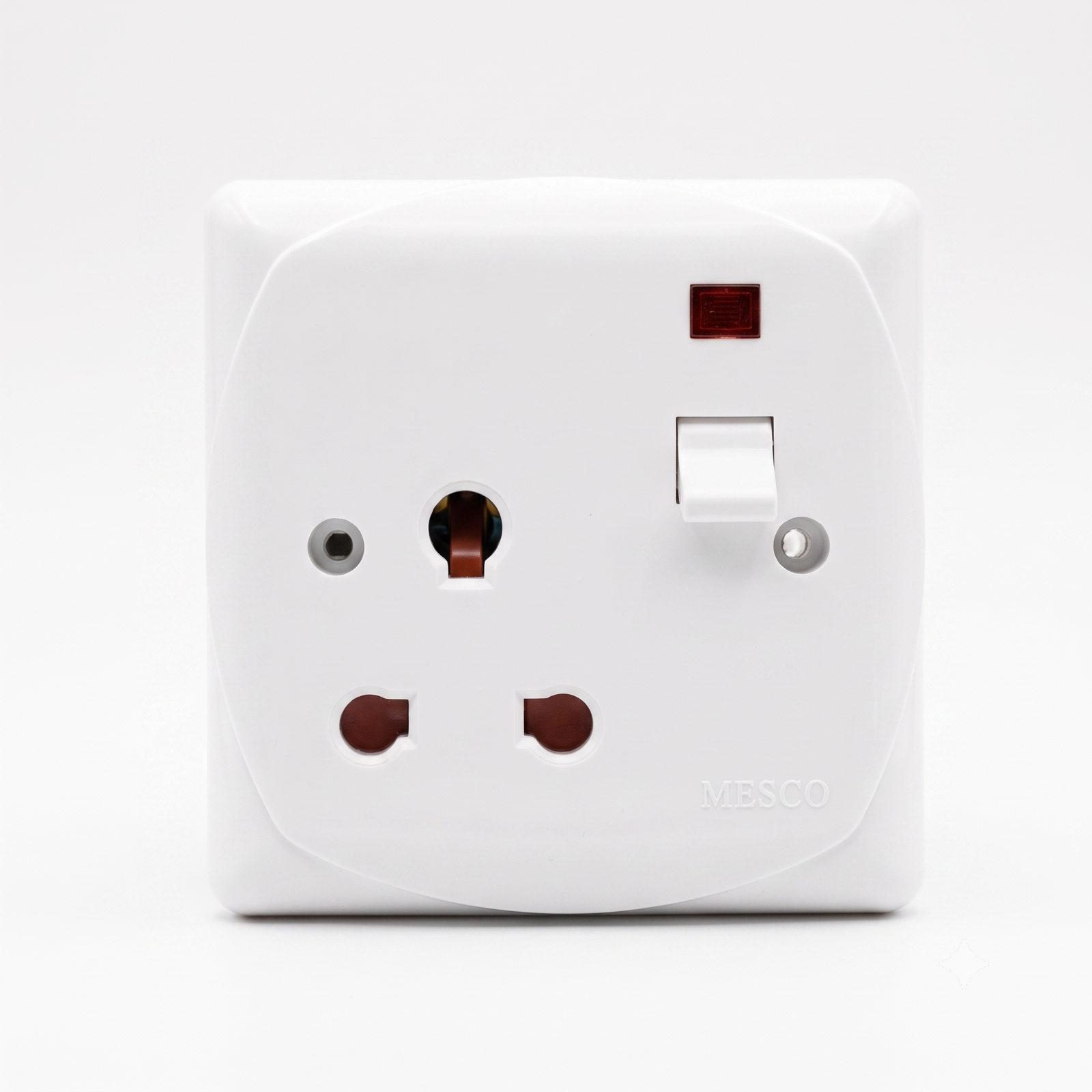mesco power plug 3x3 porcelain (1) Mesco Power Plug 3x3 Porcelain - Image 1
